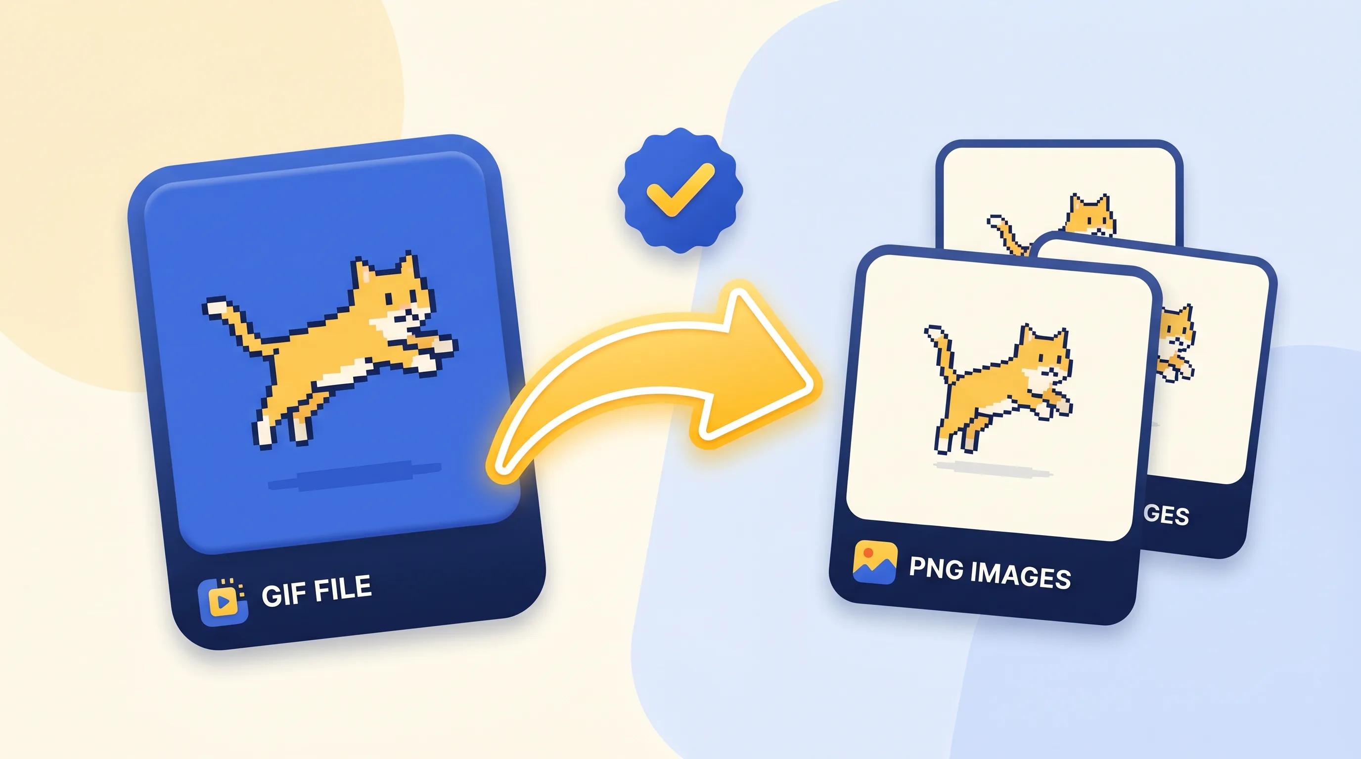 GIF file converted into PNG images
